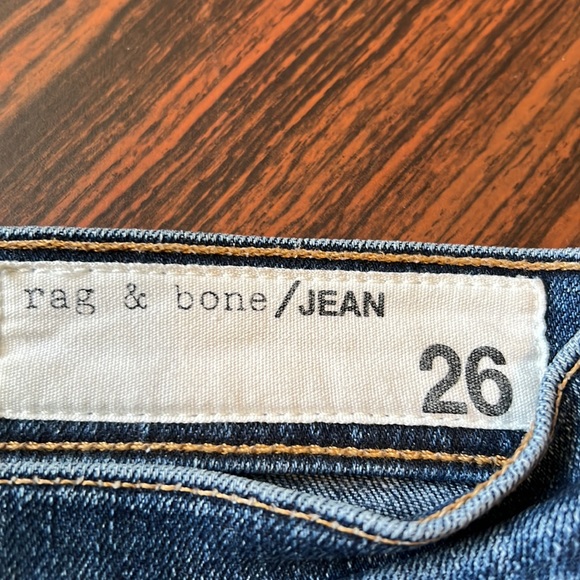 Stylish Rag & Bone Blue Jeans sz 26 - Picture 4 of 5